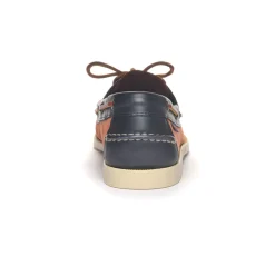 Docksides Portland Nubuck Waxy - Coral / Blue Navy