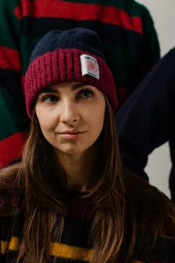 J. Press Shaggy Dog Hat - Blue/Bordeaux