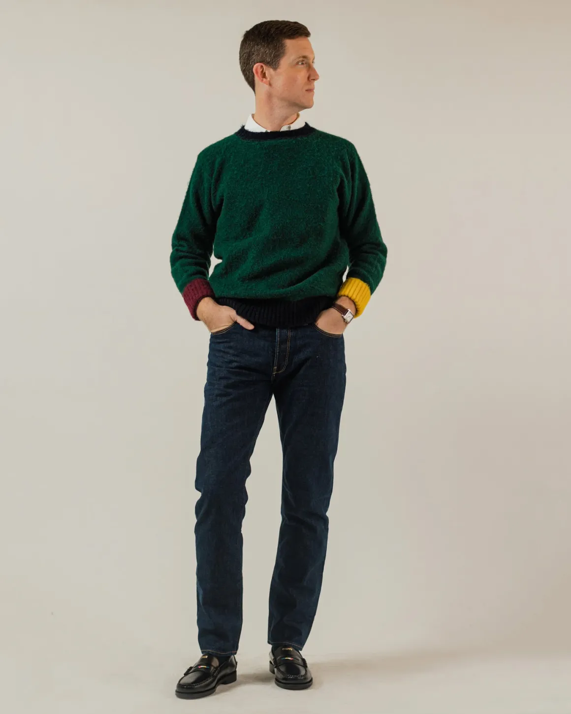 J. Press Shaggy Dog Sweater - Green