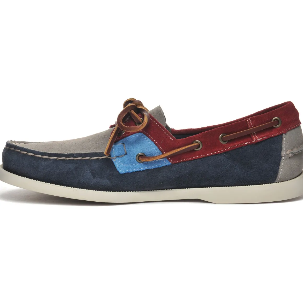 Rossisland Jib - Blue Navy & Grey Tones & Red Dahlia & Crystal Seas