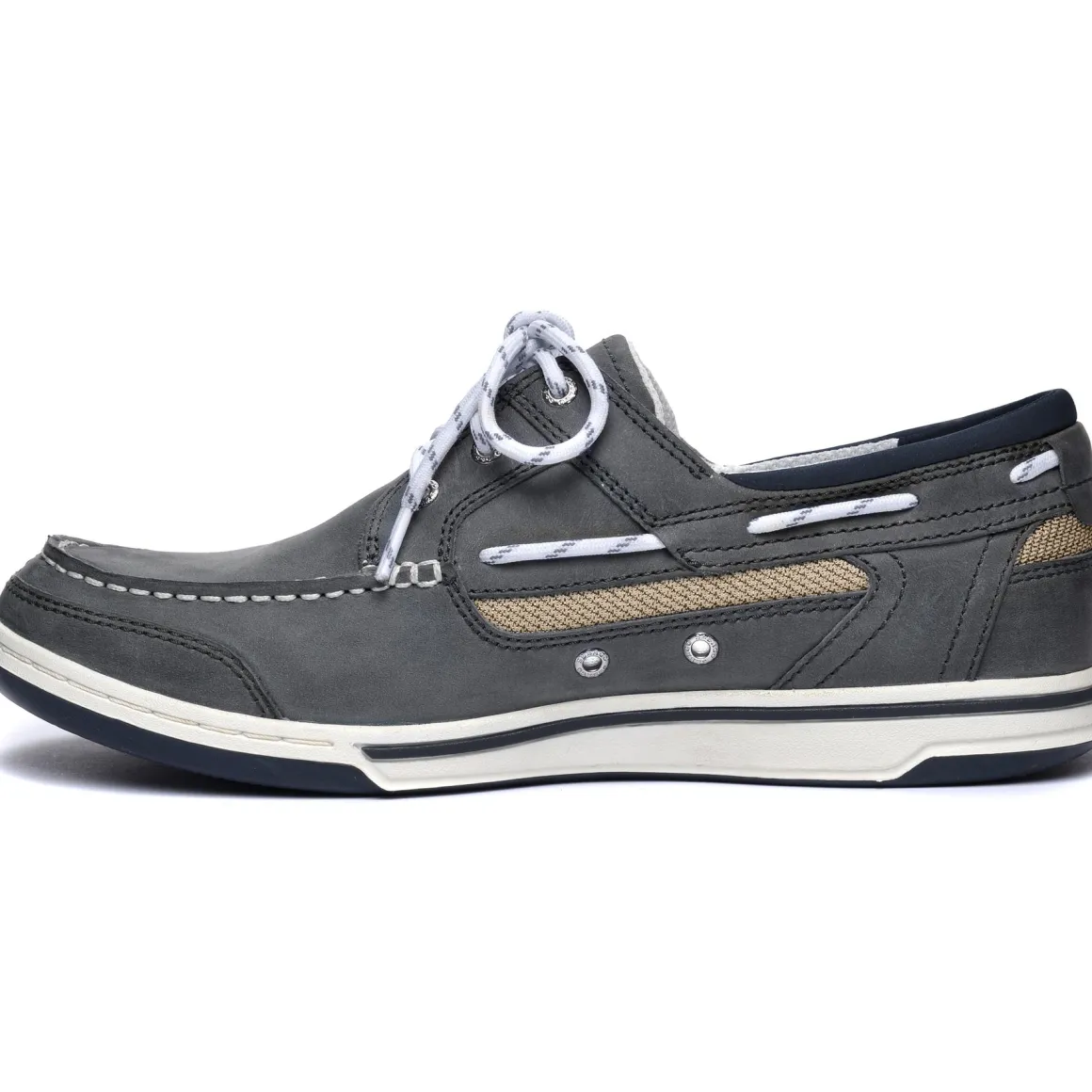Triton Three Eyelets Nubuck - Slate & Taupe